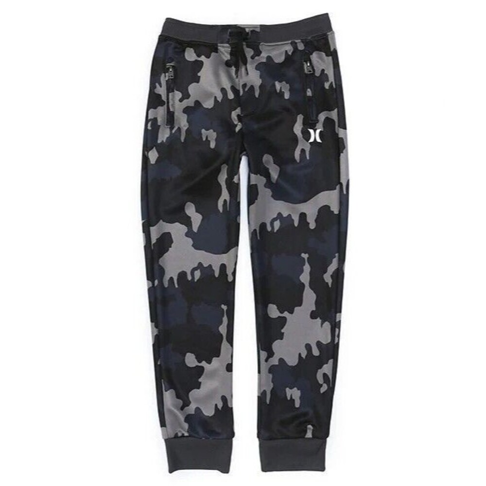 Hurley Jogger Boys Size L (12/13 yrs )‎ Gray Camo Print Elastic Waist  Pants